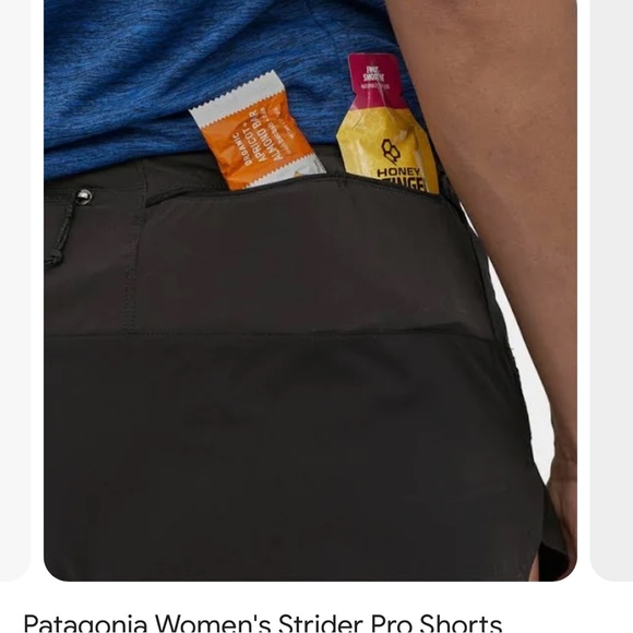 Patagonia Strider Pro running hiking athletic shorts black medium - Picture 4 of 11